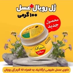 ژل رویال اصل ایرانی 10 گرم در100 گرم عسل فوق ارگانیک طبیعی(خریداززنبوردار)ارسال رایگان — تصویر ۳