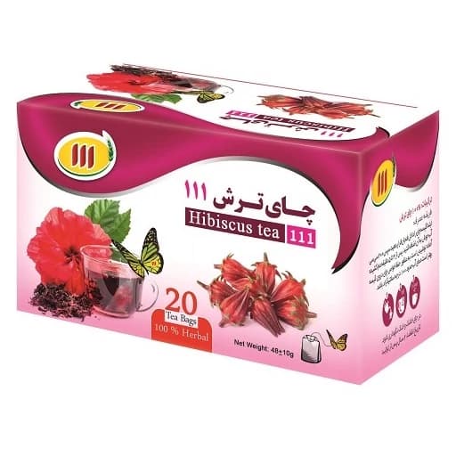 دمنوش کیسه ای چای ترش 111 ( تی بگ 20 عددی)