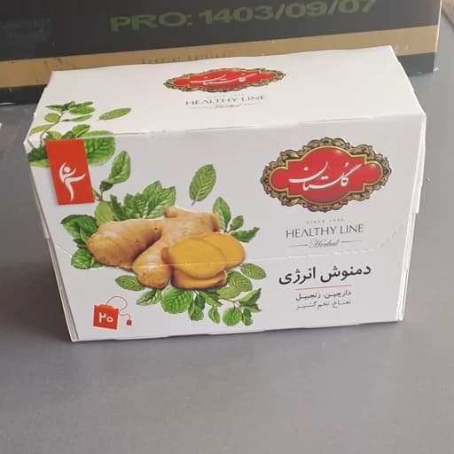 دمنوش کیسه ای انرژی(زنجبیل نعنا) گلستان