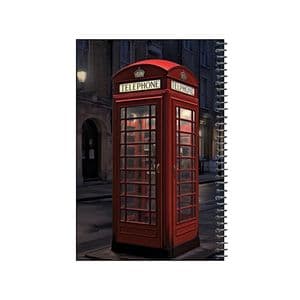 دفتر نقاشی 50 برگ سیمی مدل باجه تلفن کد 2