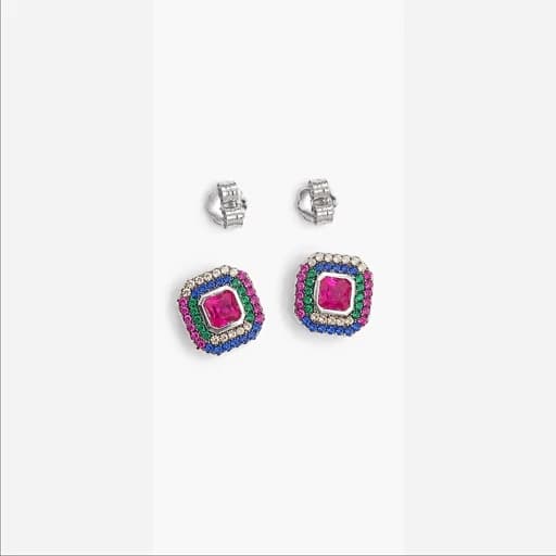 گوشواره نقره 925 عیار زنانه وارداتی — تصویر ۲