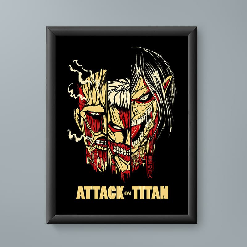 تابلو مدل اتک ان تایتان attack on titan 01 — تصویر ۲