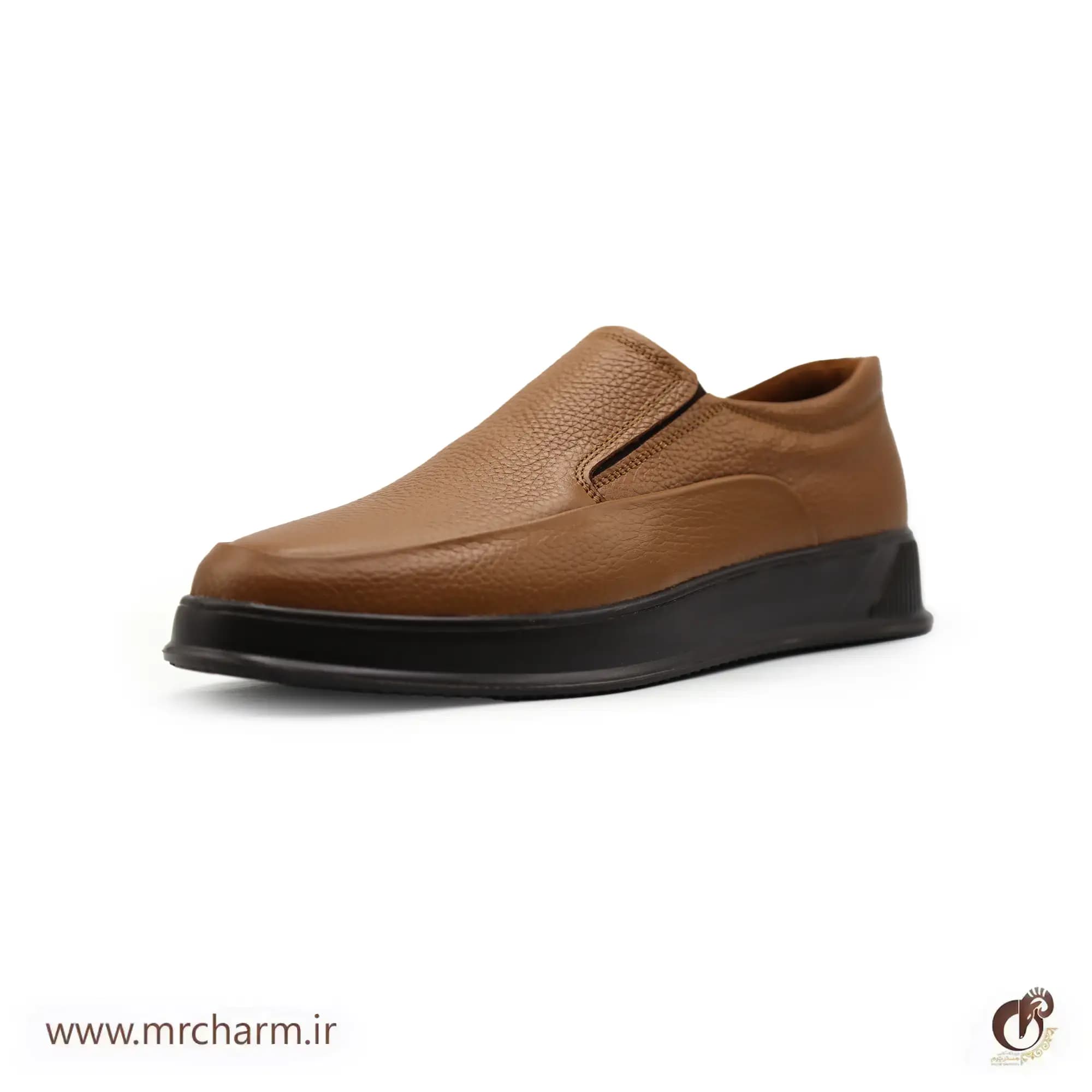 کفش چرم راحتی مردانه مشکی mrc1121-07 — تصویر ۱۰
