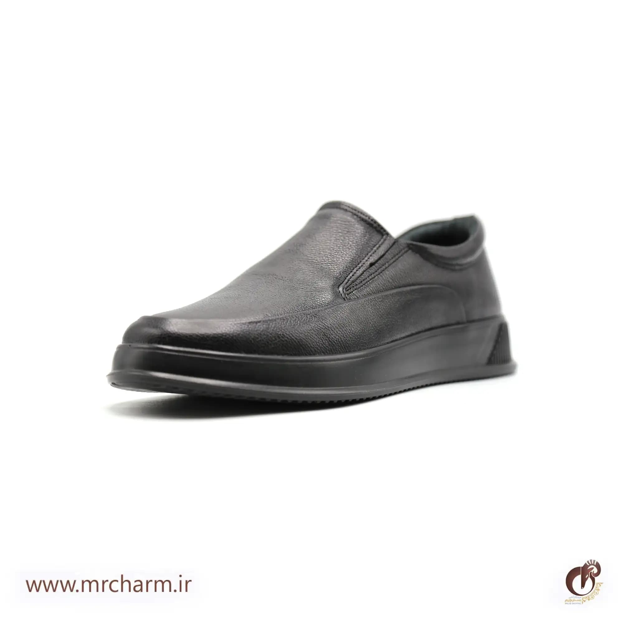 کفش چرم راحتی مردانه مشکی mrc1121-07 — تصویر ۱۱