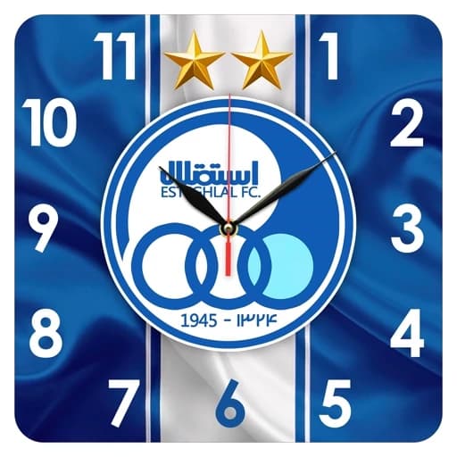 ساعت دیواری مدل 1094N طرح استقلال سایز 29 در 29 — تصویر ۲