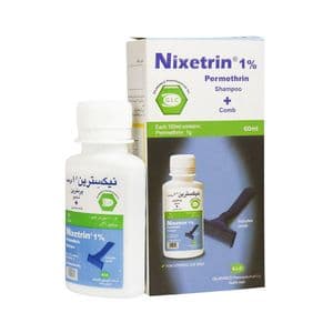 شامپو ضد شپش نیکسترین 1 درصد پرمترین گیلارانکو - 60 میلی لیتر — تصویر ۲