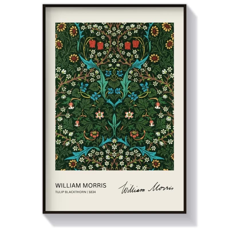 تابلو نقاشی Tulip Black Thorn اثر ویلیام موریس — تصویر ۵