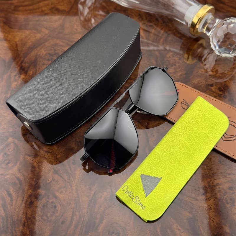 عینک آفتابی چند ضلعی مردانه مدل JS8529C91-P120 — تصویر ۵