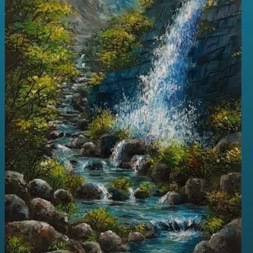 تابلو نقاشی رنگ روغن سایز50در70
