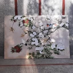 تابلو نقاشی شکوفه و پرستو2 — تصویر ۳