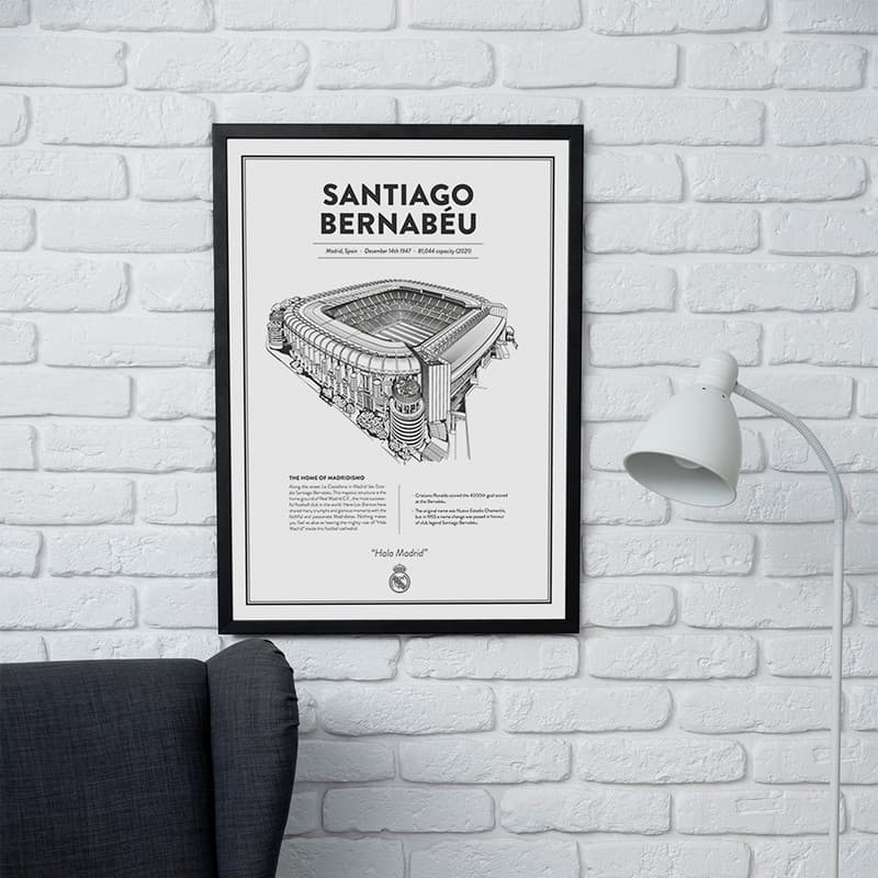 تابلو مدل دیواری طرح استادیوم سانتیاگو برنابئو رئال مادرید Santiago Bernabeu کد FD046 — تصویر ۳