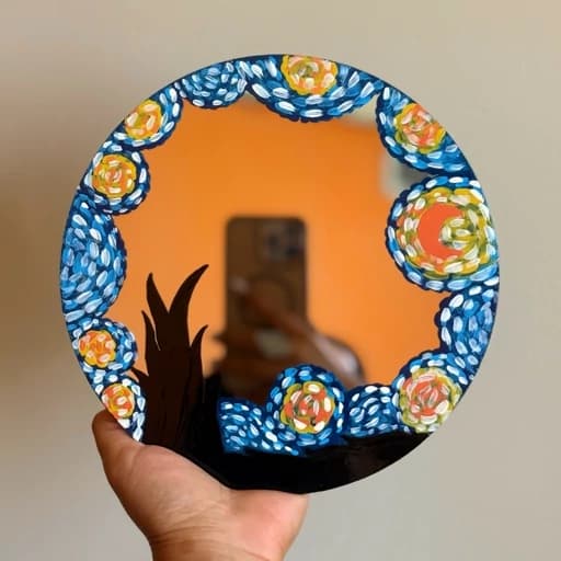 آینه دکوراتیو ونگوگ آینه دیواری آینه ون گوگ — تصویر ۲