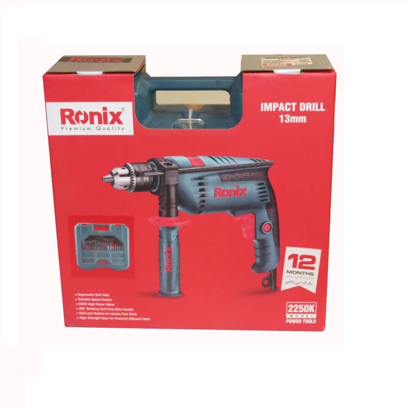 کیت دریل چکشی رونیکس مدل 2250K توان 850 وات - ابزارت — تصویر ۳
