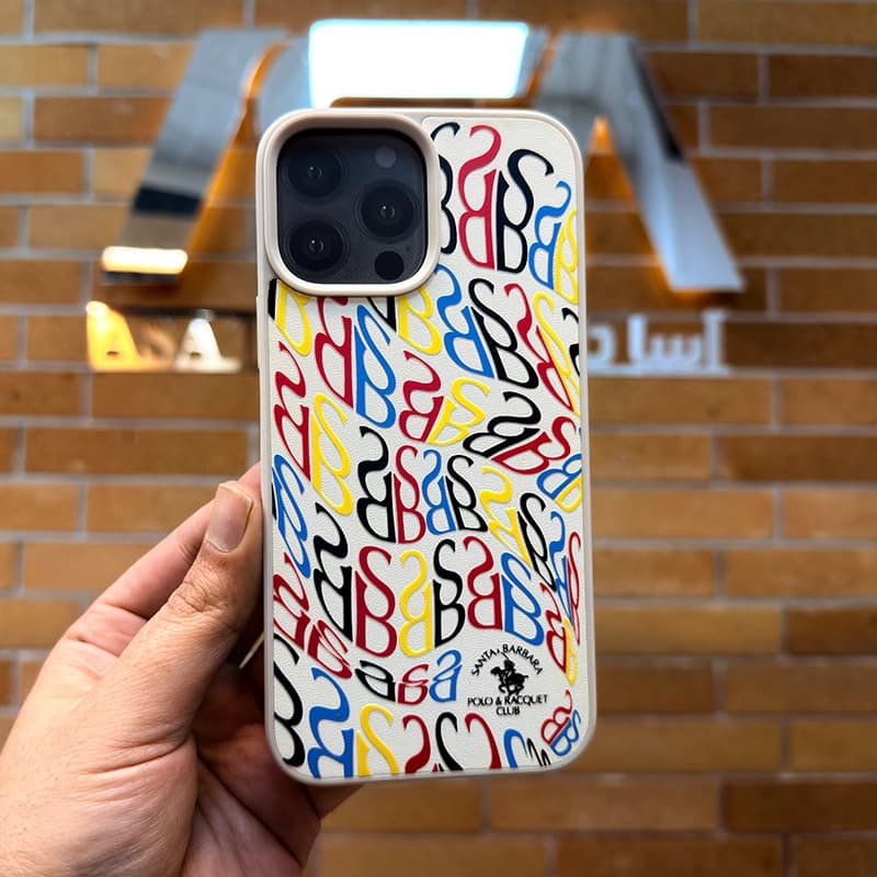کاور چرمی Santa Barbara Polo مدل Alphabet مناسب برای گوشی موبایل iPhone 13 ProMax — تصویر ۶