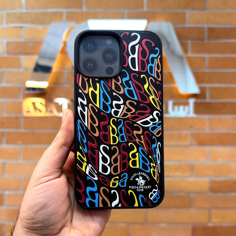 کاور چرمی Santa Barbara Polo مدل Alphabet مناسب برای گوشی موبایل iPhone 13 ProMax — تصویر ۵