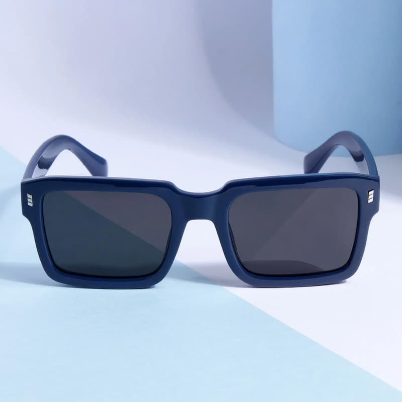 عینک آفتابی مستطیلی مدل SZ 1001 Navy Pearl River — تصویر ۵