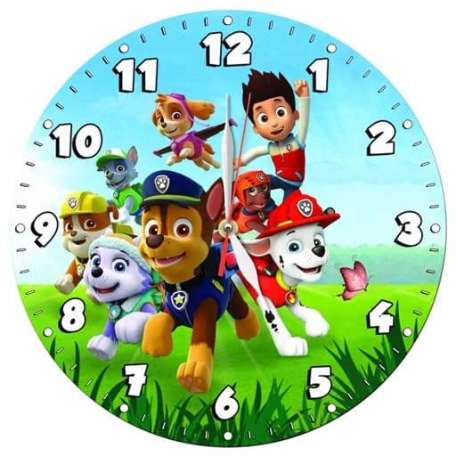 ساعت دیواری کودک مدل 1070G طرح سگ های نگهبان (PAW Patrol) سایز 30 — تصویر ۲