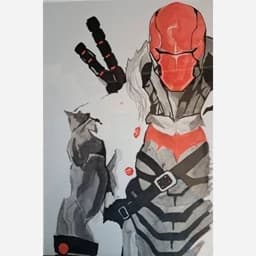 تابلو نقاشی آبرنگ و مدادرنگی Reshood از DC batman — تصویر ۳