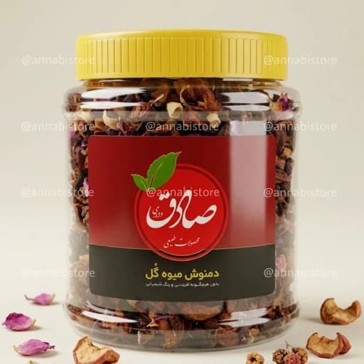 دمنوش میوه ای صادق ترکیبی باسیب و گل محمدی و.. — تصویر ۲