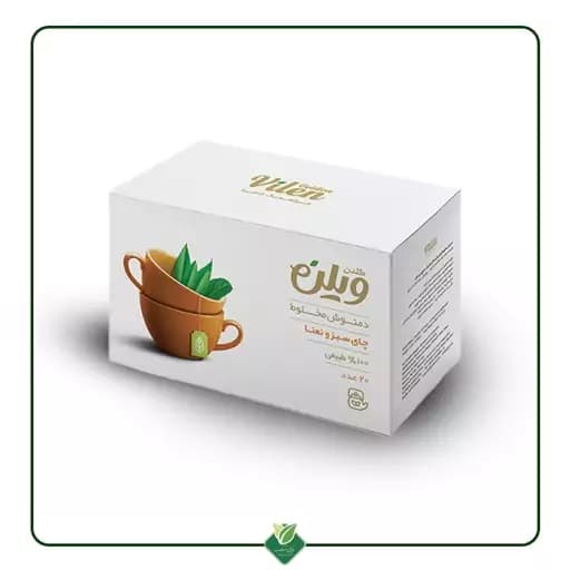 دمنوش گیاهی ( چای سبز ، نعنا ) گلدن ویلن 20 عددی