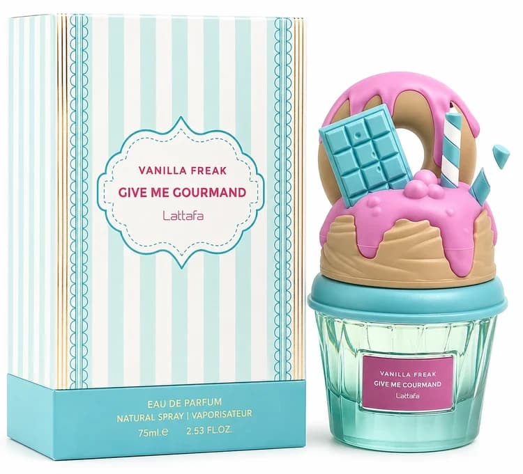 عطر بستنی لطافه مدل Give me Gourmand Vanilla Freak حجم 75 میلی‌لیتر اورجینال