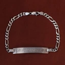 دستبند نقره مردانه کد 24373 — تصویر ۵