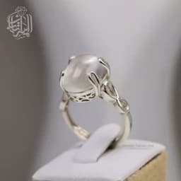انگشتر نقره زنانه دٌر نجف اصل کد568 — تصویر ۳