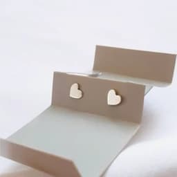 گوشواره نقره قلب — تصویر ۶