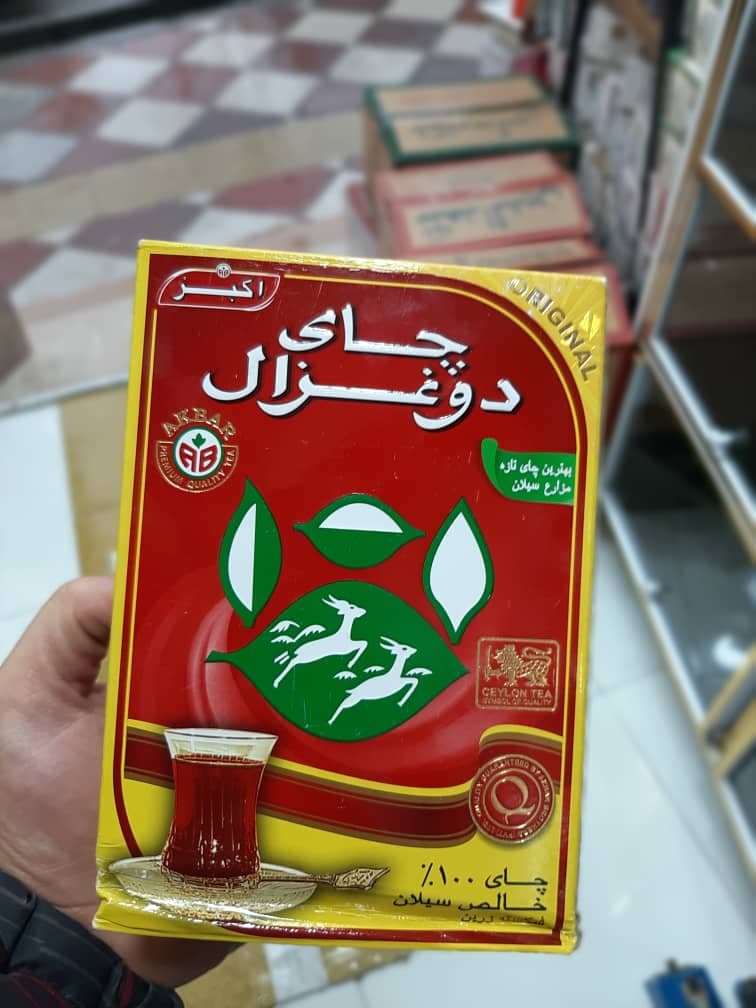 چای دو غزال شیر نشان اصل ساده(شیرنشان) 500 گرمی پاکتی - زنوکالا