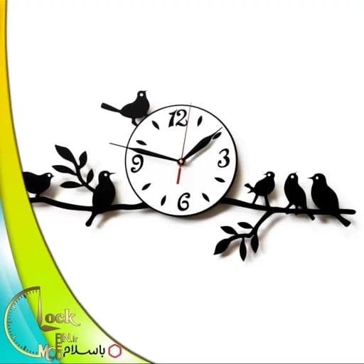 ساعت دیواری طرح پرنده کد 26 (پس کرایه)