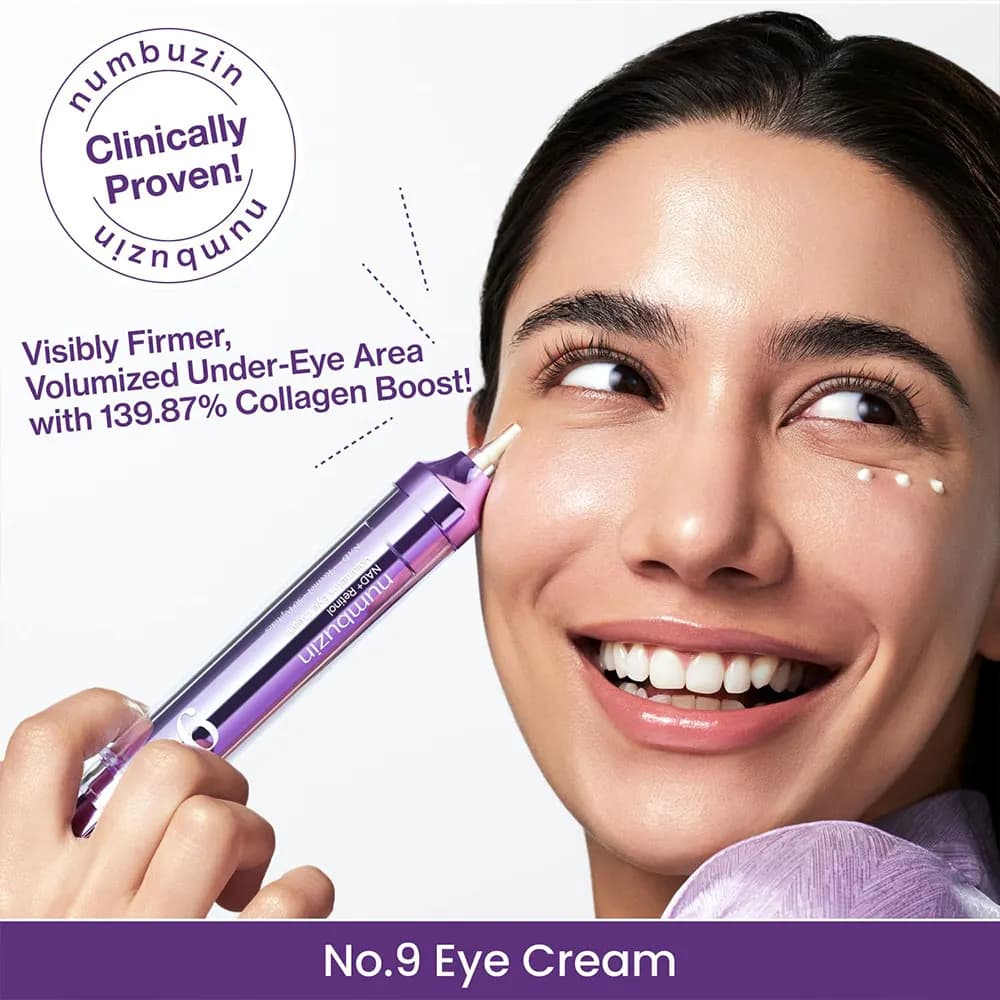 کرم دور چشم نامبوزین شماره 9 حاوی NAD+ و رتینول ضد چروک و روشن کننده ضمانت اصالت کالا — تصویر ۶