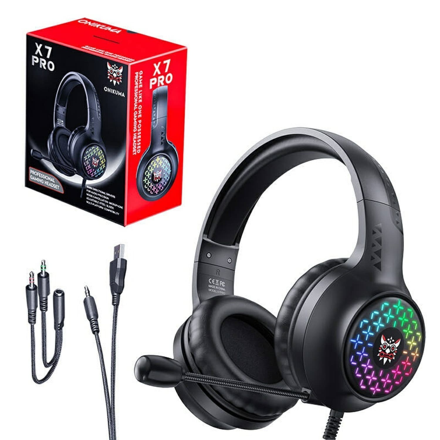 هدست گیمینگ اونیکوما مدل Onikuma X7 Pro — تصویر ۲