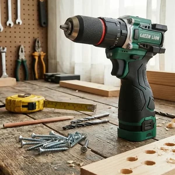 دریل چکشی شارژی گرین لاین Green Lion GD-15 Hammer Drill GNGD15D18V | امپراطور — تصویر ۴