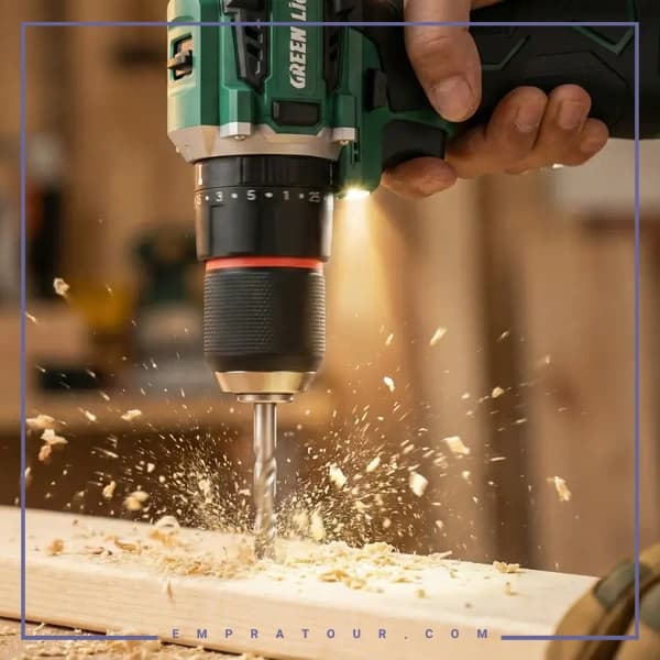 دریل چکشی شارژی گرین لاین Green Lion GD-15 Hammer Drill GNGD15D18V | امپراطور — تصویر ۸