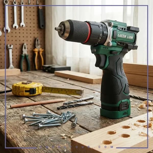 دریل چکشی شارژی گرین لاین Green Lion GD-15 Hammer Drill GNGD15D18V | امپراطور — تصویر ۱۰
