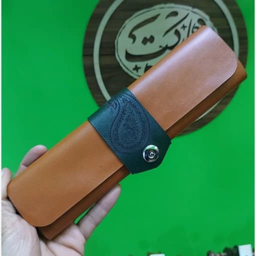 جعبه مضراب سنتور چرم طبیعی