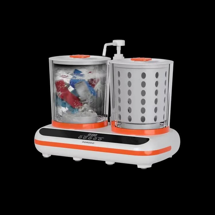 ماشین لباسشویی قابل حمل Porodo Launder Twin 2L Portable Mini