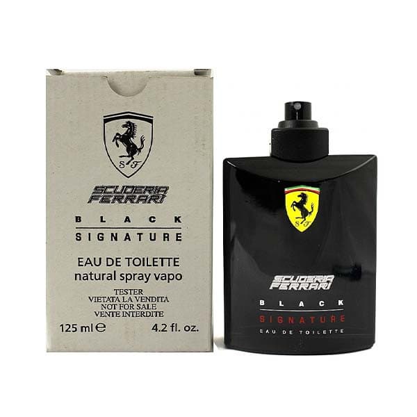 تستر ادو تویلت مردانه فراری مدل Black Signature حجم 125 میلی لیتر — تصویر ۳