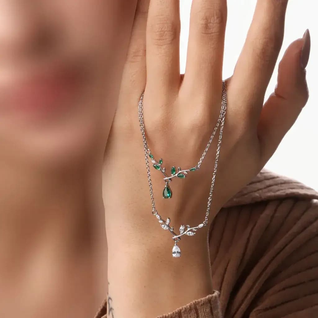 گردنبند نقره زنانه جی تی ای کد sv-272 - زیورچی — تصویر ۲