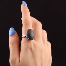 انگشتر نقره زنانه حدید آیه الکرسی رکاب چهار چنگ — تصویر ۳