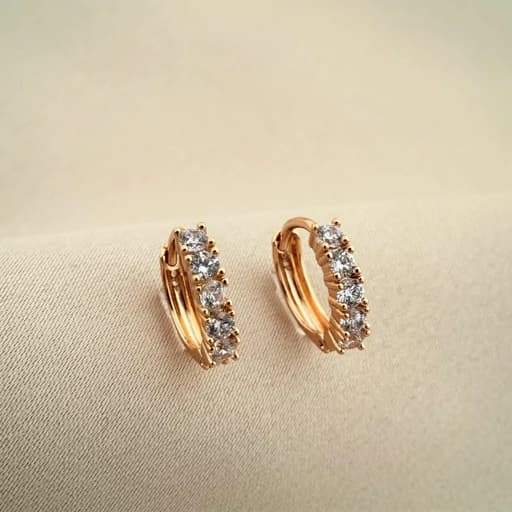 گوشواره حلقهای نگیندار ژوپینگ مدل X000750469