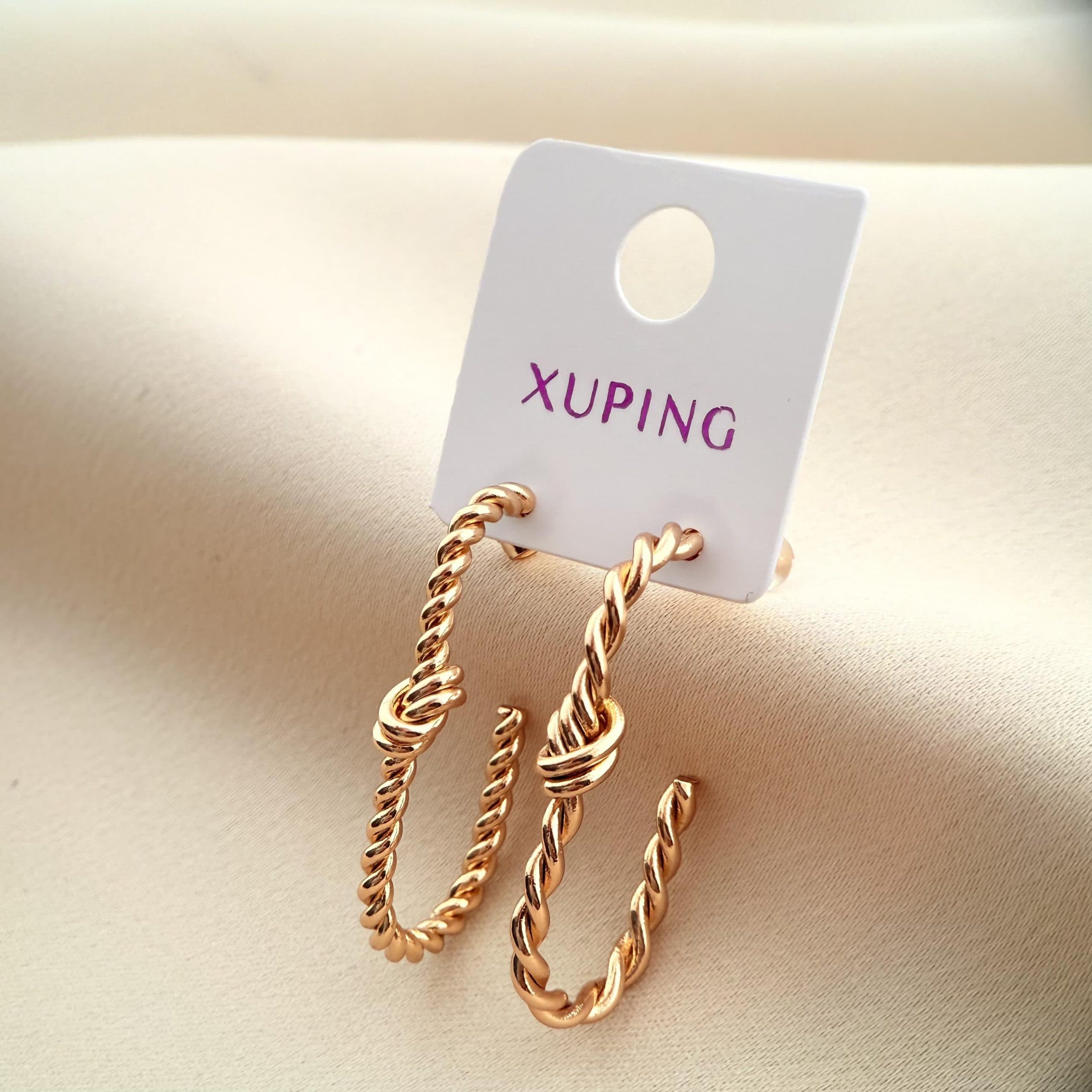 گوشواره گرهپیچ ژوپینگ مدل X000966760 — تصویر ۳