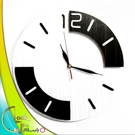 ساعت دیواری طرح دایره ای سه بعدی کد 113 (پس کرایه) — تصویر ۲