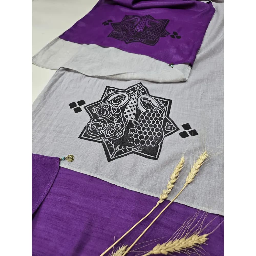شال سنتی هنری طرح شمسه کد 23409 — تصویر ۱۱