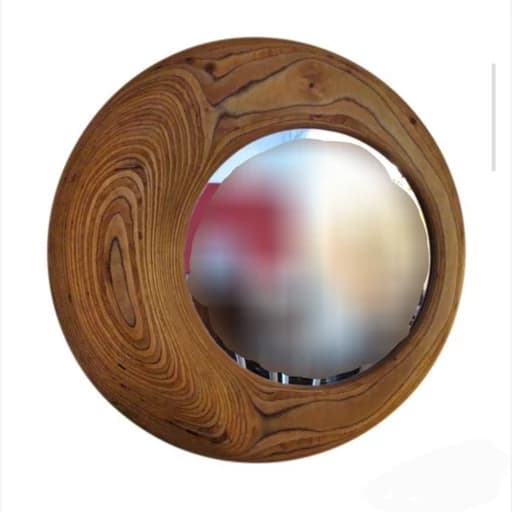 آینه دکوراتیو چوبی سم بلاس شده