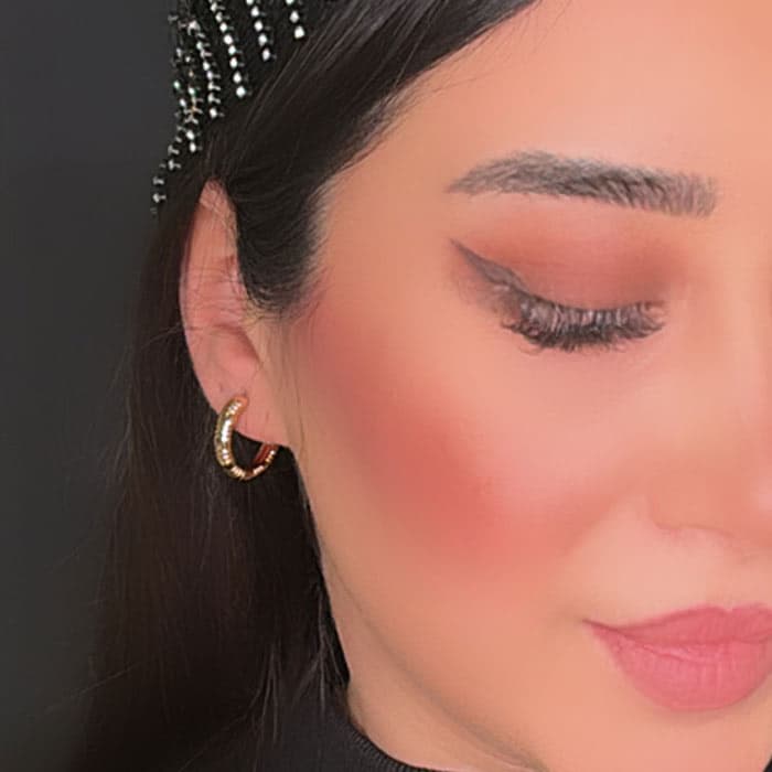 گوشواره حلقه‌ای ساده ژوپینگ — تصویر ۱۰