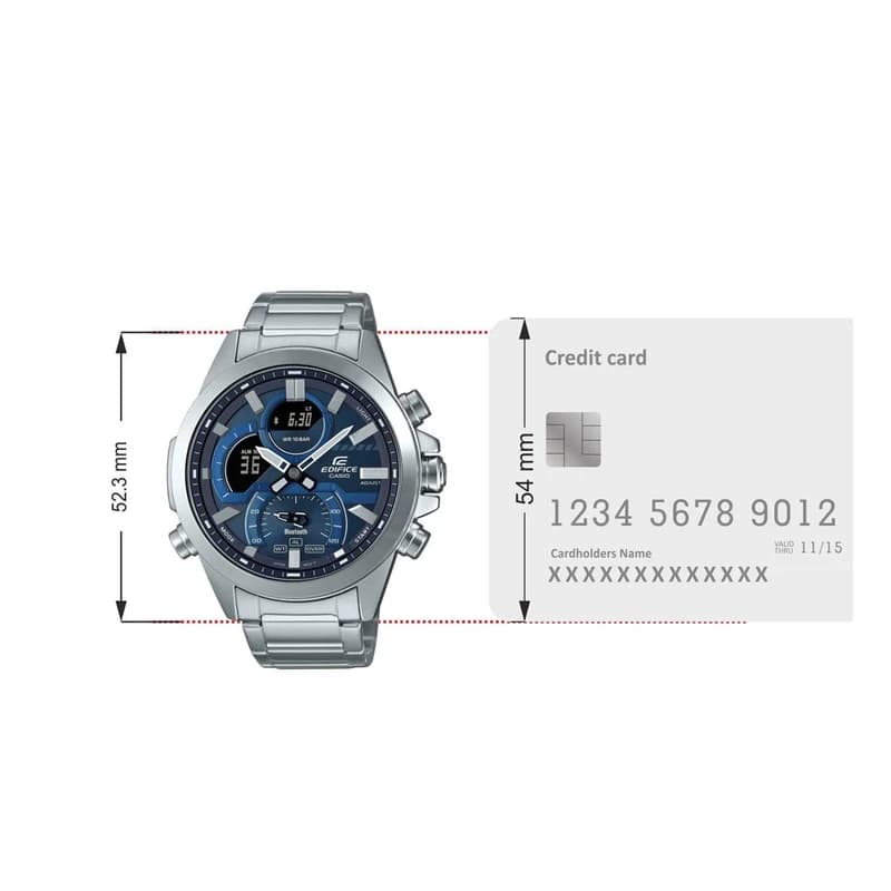 ساعت مچی مردانه برند Edifice مدل CASIO -ECB-30D-2ADF — تصویر ۶