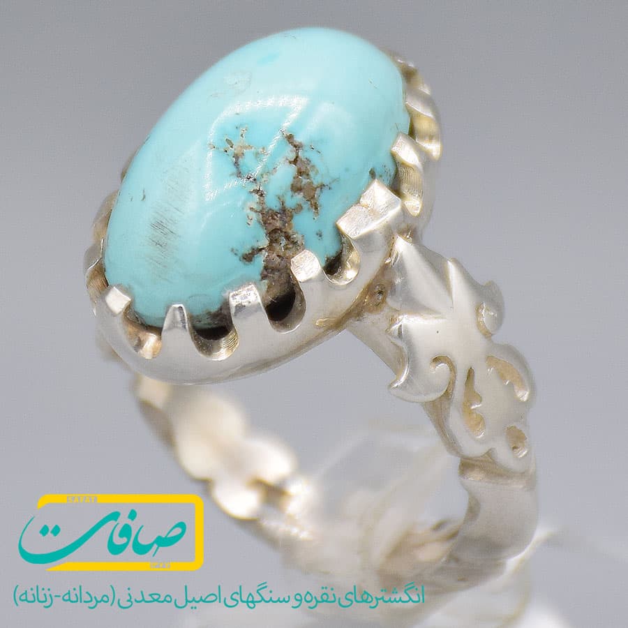 انگشتر فیروزه نیشابور مردانه «کد 3271»