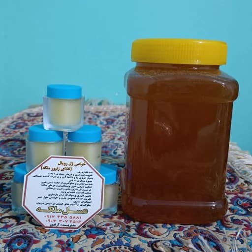 10 گرم ژل رویال حل شده در 100 گرم عسل کنار (مستقیم از زنبور دار)