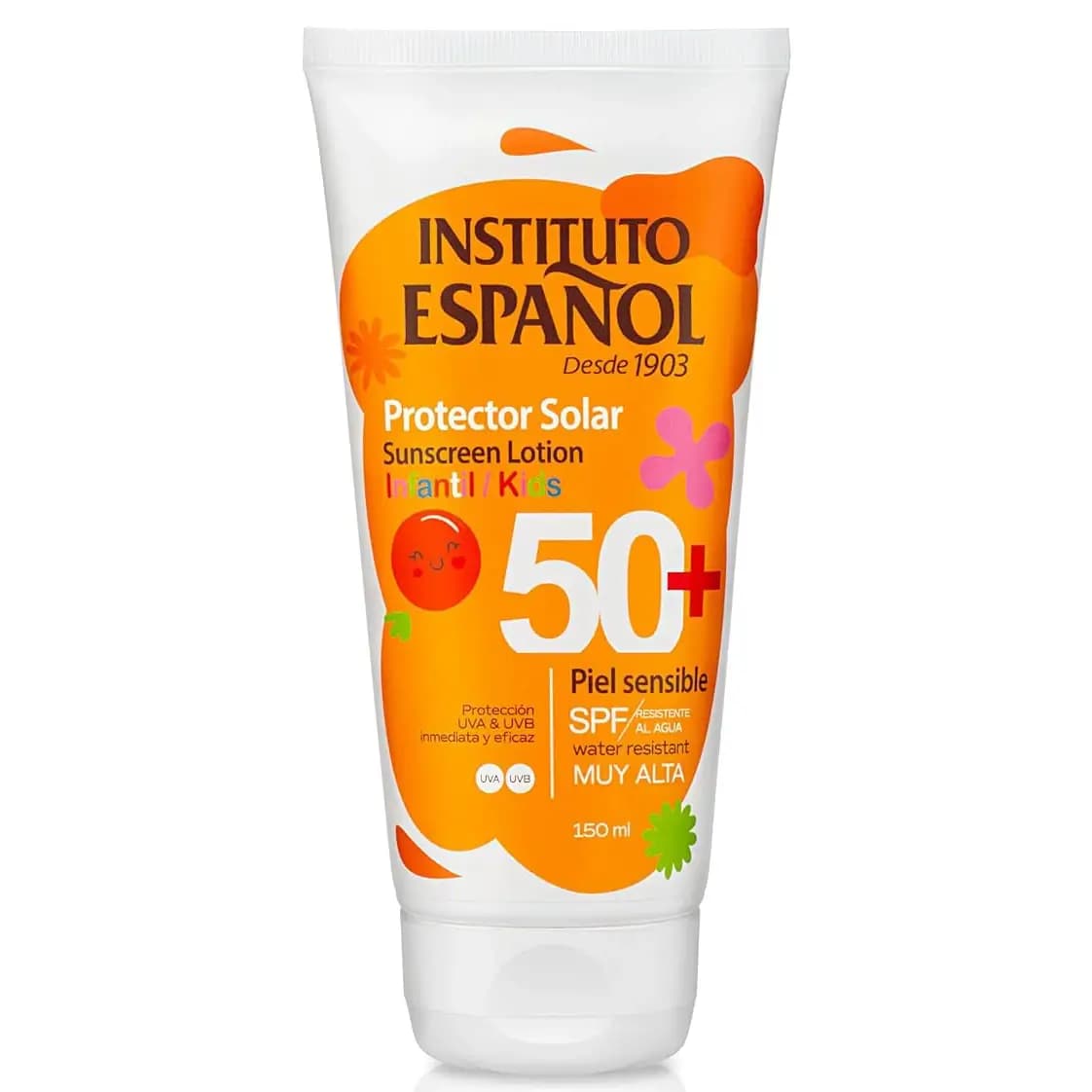 لوسیون ضد آفتاب کودک اسپانول ESPANOL ضد آب با SPF+50 حجم 150 میل - رزشاپ ارس — تصویر ۲